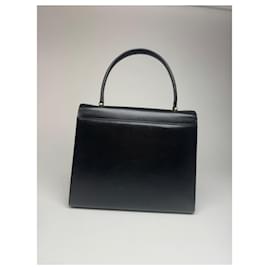 Givenchy-Vintage Givenchy 4G leather bag black-Black