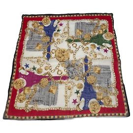 Céline Tessuto vintage Celine Parigi Multicolore