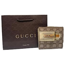 Gucci-GUCCI Wallets T.  Leather-Beige