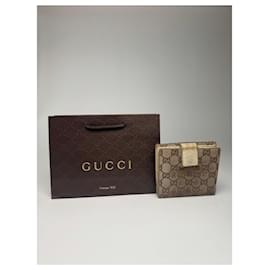 Gucci-GUCCI Wallets T.  Leather-Beige