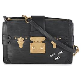 Louis Vuitton-Louis Vuitton Black Epi Leather Trunk Clutch-Black