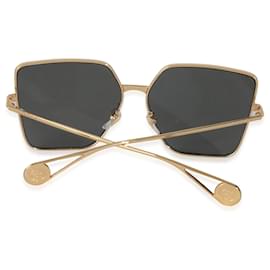 Gucci-Gucci Gold Metal Oversized Square Frame Sunglasses-Other
