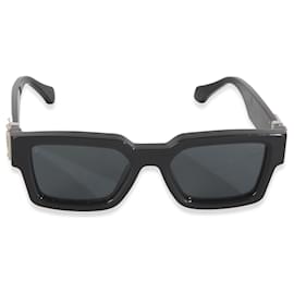 Louis Vuitton-Louis Vuitton Black Acetate LV Match Square Lens Sunglasses-Other