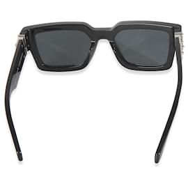 Louis Vuitton-Louis Vuitton Black Acetate LV Match Square Lens Sunglasses-Other
