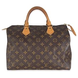 Louis Vuitton-Louis Vuitton Monogram Canvas Speedy 30-Brown