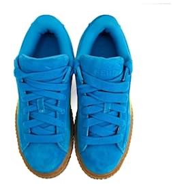 Fenty-Fenty x Puma suede sneakers Creeper Phatty in blue size 39-Blue,Yellow