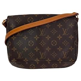 Louis Vuitton-LOUIS VUITTON Musette Tango Monogram Short Strap Shoulder Bag-Brown