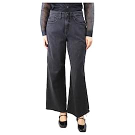Autre Marque-Black mix-rise relaxed-fit jeans - size UK 10-Black
