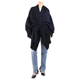 Autre Marque-Navy blue oversize knit cardigan - size XS/S-Blue