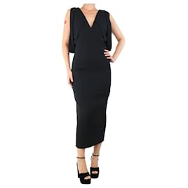 Autre Marque-Black sleeveless crepe dress - size UK 8-Black