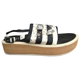 Tibi-Sandals-Black,White