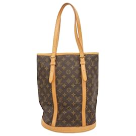 Louis Vuitton-Louis Vuitton Monogram Bucket Tote Bag-Brown