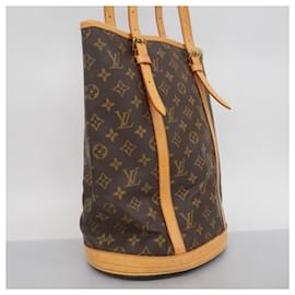 Louis Vuitton-Louis Vuitton Monogram Bucket Tote Bag-Brown
