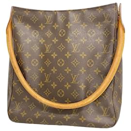 Louis Vuitton-Louis Vuitton Monogram Looping GM Shoulder Bag-Brown