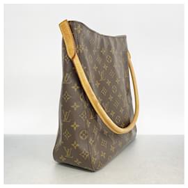 Louis Vuitton-Louis Vuitton Monogram Looping GM Shoulder Bag-Brown