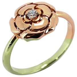 Chanel-Chanel Camellia Band Ring in 18K Pink Gold with Diamond-Other