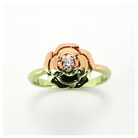 Chanel-Chanel Camellia Band Ring in 18K Pink Gold with Diamond-Other