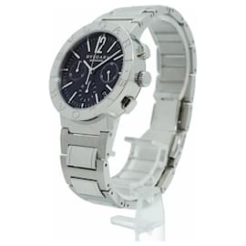 Bulgari-Bvlgari BB38SSCH Black Dial Men's Wristwatch-Other