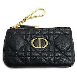 Christian Dior-Christian Dior Cannage Coin Case in Black-Black
