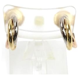 Cartier-Cartier 18K Gold Trinity Stud Earrings-Pink,White,Yellow