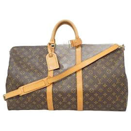 Louis Vuitton-Louis Vuitton Monogram Keepall Bandouliere 55-Brown