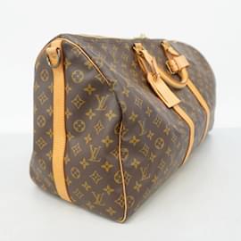 Louis Vuitton-Louis Vuitton Monogram Keepall Bandouliere 55-Brown