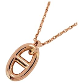 Hermès-Collier Hermes Chaine d'Ancre Farandoule en or rose 18K-Autre