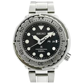 Seiko-Seiko Marine Master 7C46-0AN0 Black Dial Men's Watch-Other
