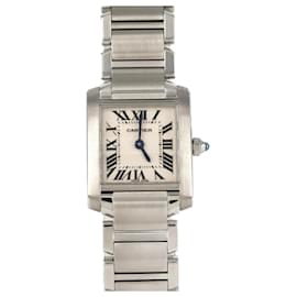 Cartier-Cartier Tank Francaise SM W51008Q3 Stainless Steel Wristwatch-Other