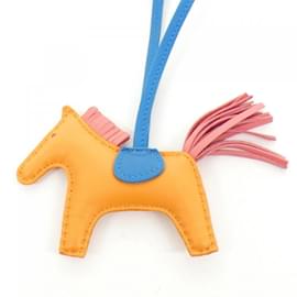 Hermès-Hermes Rodeo Handbag Charm PM 064929CA-Orange