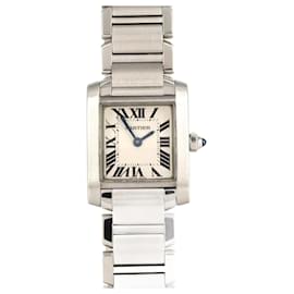 Cartier-Cartier Tank Francaise SM W51008Q3 Stainless Steel Wristwatch-Other