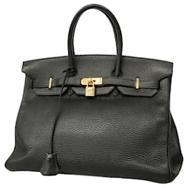 Hermès-Sac à main Hermes Birkin 35-Noir