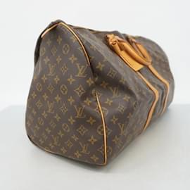 Louis Vuitton-Louis Vuitton Boston Bag Monogram Keepall 55-Brown