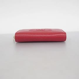 Chanel-Chanel Red Grained Calfskin Coin Purse-Red