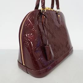 Louis Vuitton-Louis Vuitton Handbag Vernis Alma M91691-Red