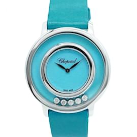 Chopard-Chopard Happy Diamonds 8011343 Turquoise Blue Dial Watch for Women-Other