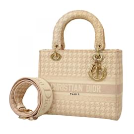 Christian Dior-Christian Dior Pink Canvas Handbag-Pink
