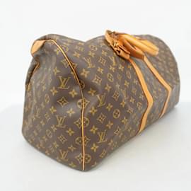 Louis Vuitton-Louis Vuitton Monogram Keepall 55 Boston Bag-Brown
