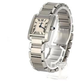 Cartier-Cartier Tank Francaise SM W51008Q3 Stainless Steel Wristwatch-Other
