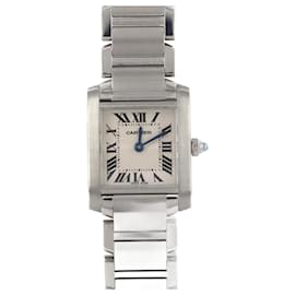 Cartier-Cartier Tank Francaise SM W51008Q3 Stainless Steel Wristwatch-Other