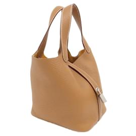 Hermès-Sac à main Hermes Picotin Lock PM-Doré