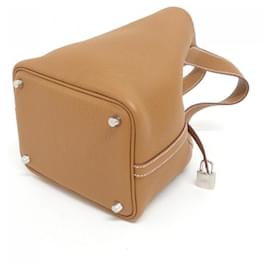 Hermès-Sac à main Hermes Picotin Lock PM-Doré
