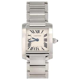 Cartier-Cartier Tank Francaise SM W51008Q3 Stainless Steel Wristwatch-Other