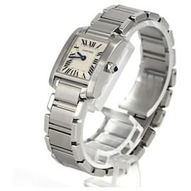 Cartier-Cartier Tank Francaise SM W51008Q3 Stainless Steel Wristwatch-Other