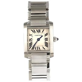 Cartier-Cartier Tank Francaise SM W51008Q3 Stainless Steel Wristwatch-Other