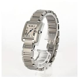 Cartier-Cartier Tank Francaise SM W51008Q3 Stainless Steel Wristwatch-Other