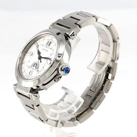 Cartier-Cartier Pasha 42 2 Time Zone Night & Day W31093M7 Wristwatch-Other