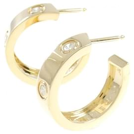 Cartier-Cartier Love Earrings Full Diamond-Golden