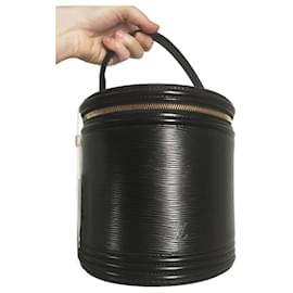Louis Vuitton-Balde Cannes em couro Epi vintage-Preto