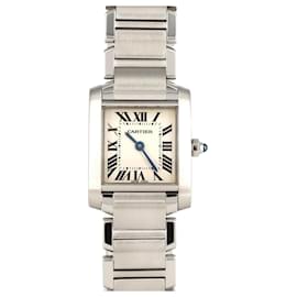 Cartier-Cartier Tank Francaise SM W51008Q3 Stainless Steel Wristwatch-Other